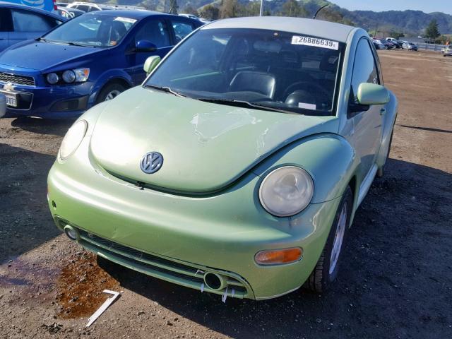 3VWCC21C2XM444607 - 1999 VOLKSWAGEN NEW BEETLE Yaşıl foto 2