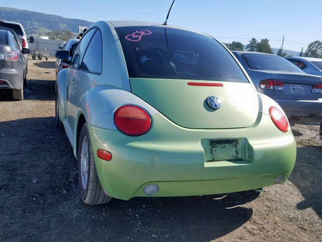 3VWCC21C2XM444607 - 1999 VOLKSWAGEN NEW BEETLE Yaşıl foto 3