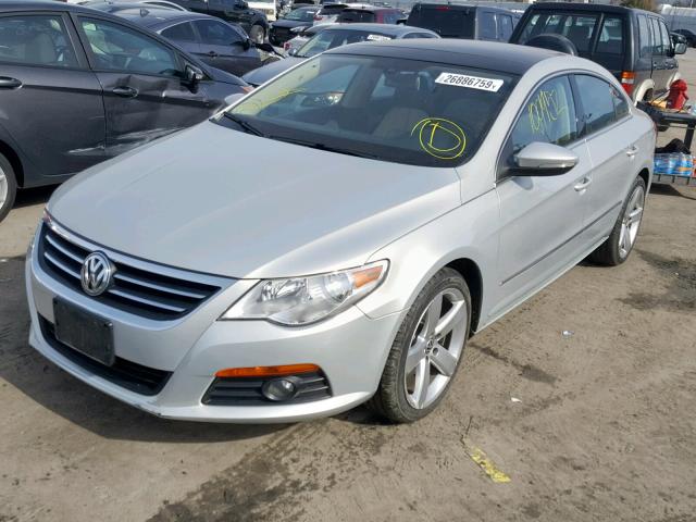 WVWHP7AN1BE727221 - 2011 VOLKSWAGEN CC LUXURY SILVER photo 2