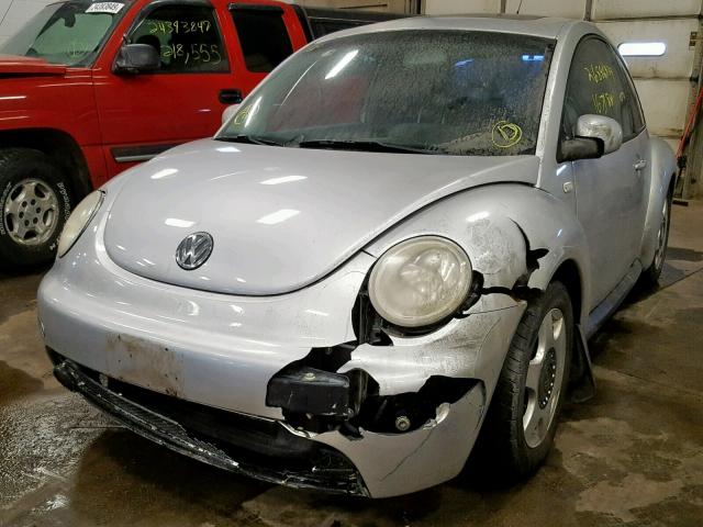 3VWCK21C11M461389 - 2001 VOLKSWAGEN NEW BEETLE Gümüş foto 2