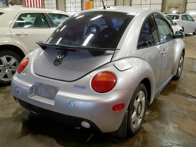 3VWCK21C11M461389 - 2001 VOLKSWAGEN NEW BEETLE Gümüş foto 4