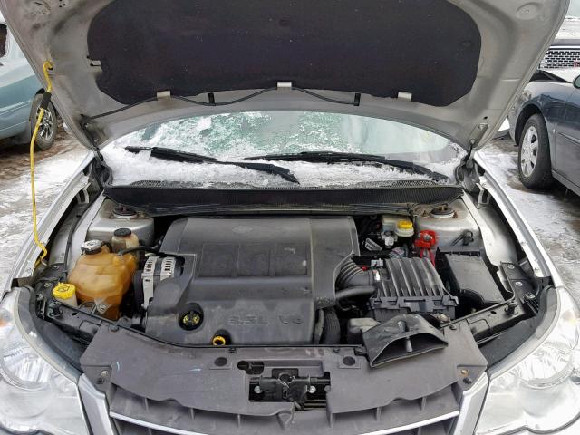 1C3LC66M57N689178 - 2007 CHRYSLER SEBRING LI SILVER photo 7