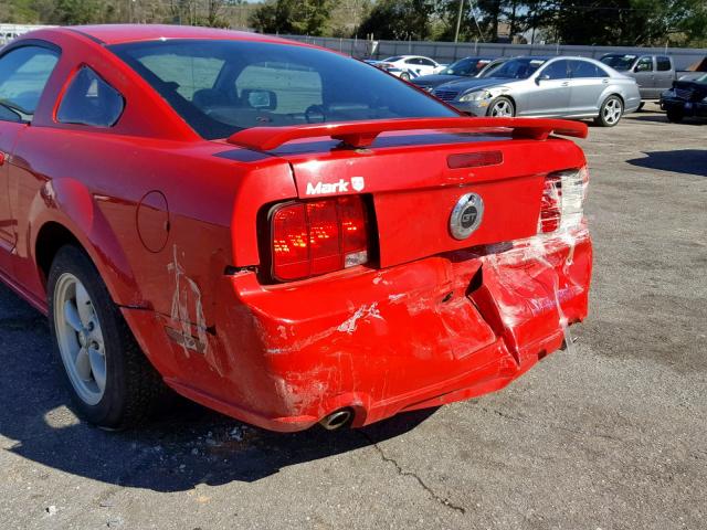 1ZVHT82H975367467 - 2007 FORD MUSTANG GT RED photo 9