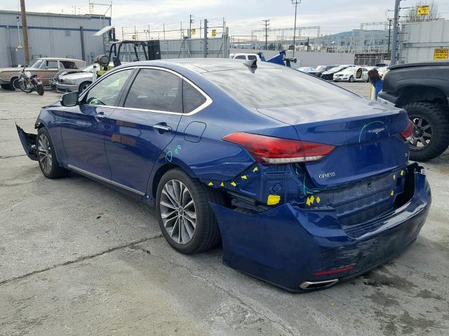 KMHGN4JE7FU104046 - 2015 HYUNDAI GENESIS 3. BLUE photo 3