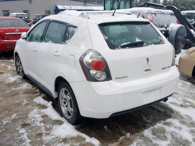 5Y2SM67039Z415635 - 2009 PONTIAC VIBE WHITE photo 3