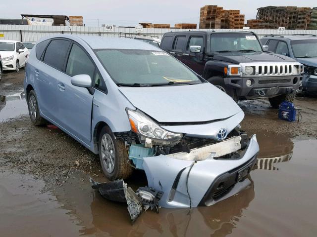 JTDZN3EU0GJ042839 - 2016 TOYOTA PRIUS V BLUE photo 1