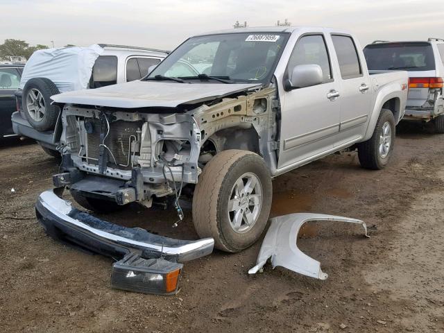 1GCHTDFE1C8163010 - 2012 CHEVROLET COLORADO L SILVER photo 2