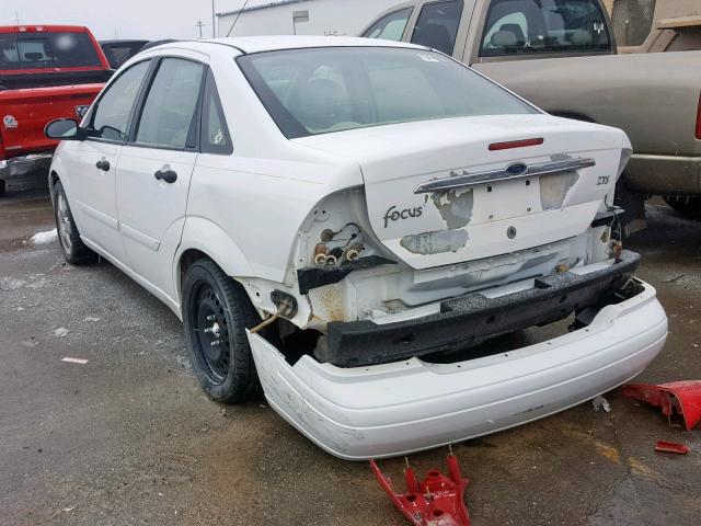 1FAFP38321W211601 - 2001 FORD FOCUS ZTS WHITE photo 3