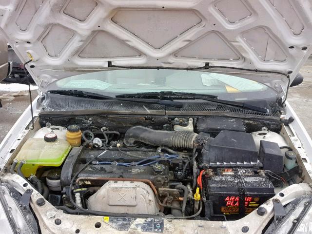 1FAFP38321W211601 - 2001 FORD FOCUS ZTS WHITE photo 7