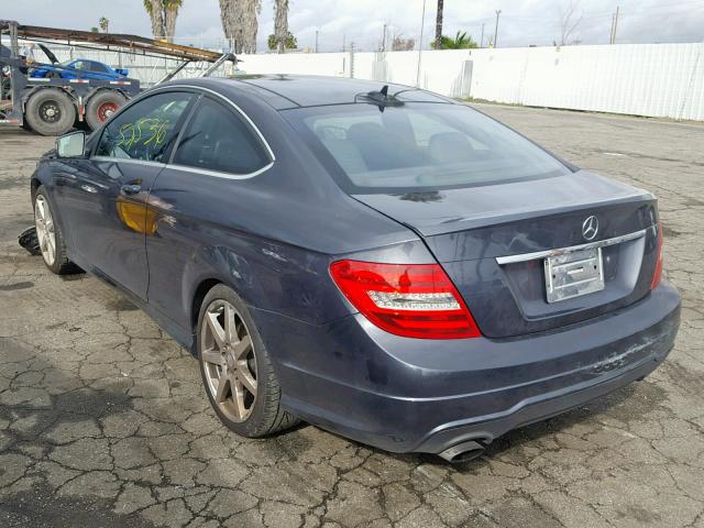 WDDGJ4HB1DF977214 - 2013 MERCEDES-BENZ C 250 CHARCOAL photo 3