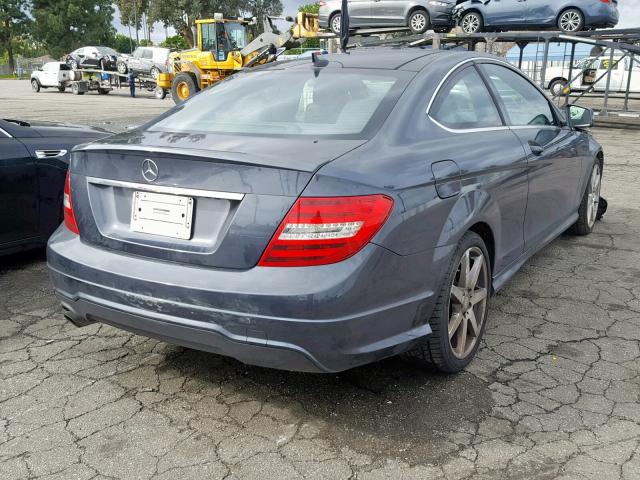 WDDGJ4HB1DF977214 - 2013 MERCEDES-BENZ C 250 CHARCOAL photo 4