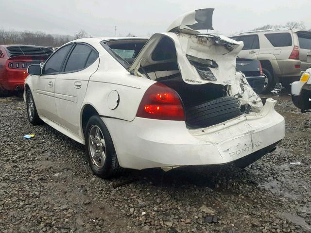 2G2WP552061263118 - 2006 PONTIAC GRAND PRIX WHITE photo 3