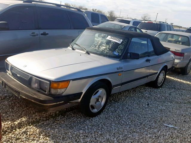 YS3AD75L7G7025556 - 1986 SAAB 900 SILVER photo 2