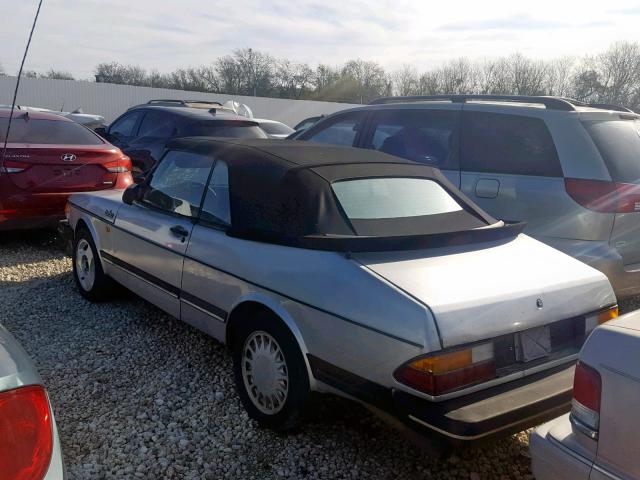 YS3AD75L7G7025556 - 1986 SAAB 900 SILVER photo 3