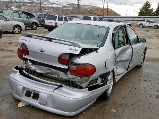 1G1NE52J82M658941 - 2002 CHEVROLET MALIBU LS SILVER photo 4