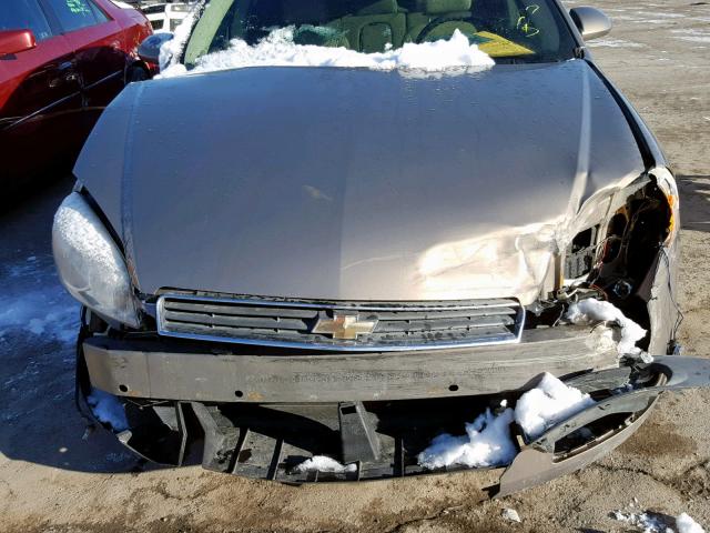 2G1WU581569234277 - 2006 CHEVROLET IMPALA LTZ TAN photo 7