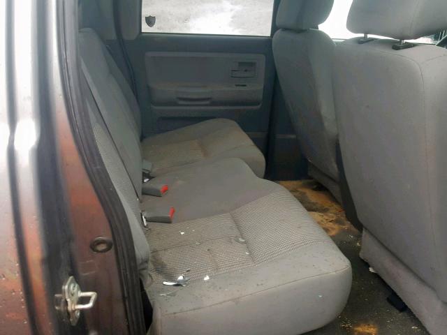 1D7HE48P17S264863 - 2007 DODGE DAKOTA QUA GRAY photo 6