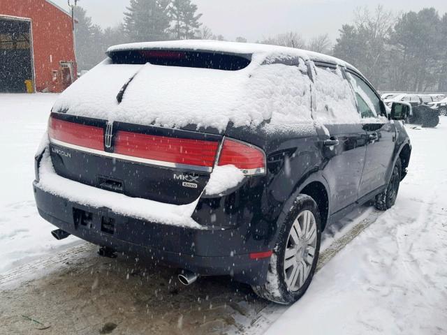 2LMDU88C68BJ15196 - 2008 LINCOLN MKX BLACK photo 4