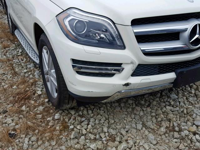 4JGDF7CE0DA225529 - 2013 MERCEDES-BENZ GL 450 4MA WHITE photo 9