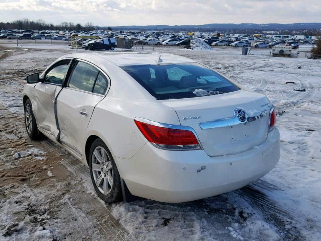 1G4GC5EG5AF283093 - 2010 BUICK LACROSSE C WHITE photo 3