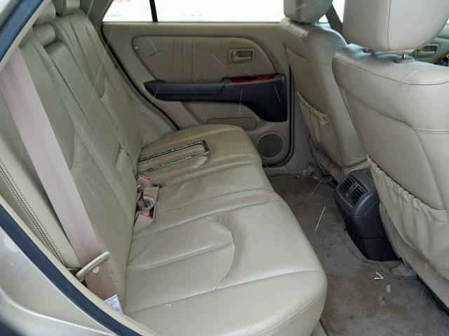 JT6HF10U2X0082115 - 1999 LEXUS RX 300 TAN photo 6