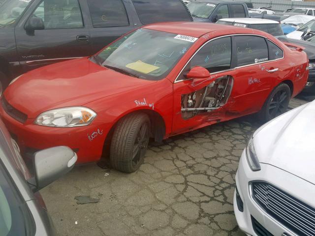 2G1WC5E35D1238642 - 2013 CHEVROLET IMPALA LTZ RED photo 2