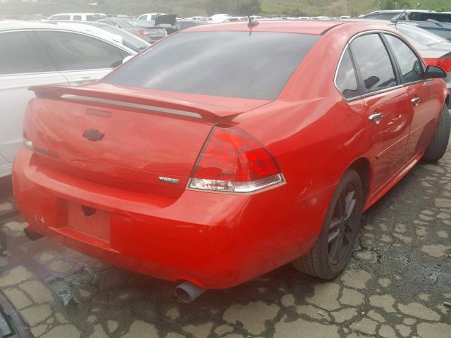 2G1WC5E35D1238642 - 2013 CHEVROLET IMPALA LTZ RED photo 4