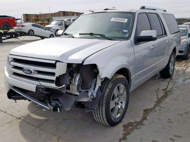 1FMJK1K57AEB70305 - 2010 FORD EXPEDITION SILVER photo 2