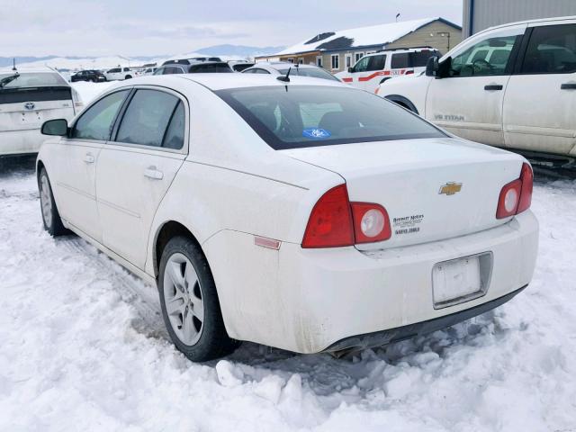 1G1ZB5EB0AF214132 - 2010 CHEVROLET MALIBU LS WHITE photo 3