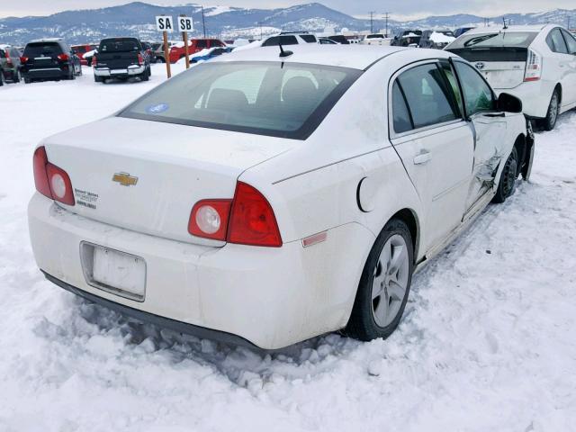 1G1ZB5EB0AF214132 - 2010 CHEVROLET MALIBU LS WHITE photo 4
