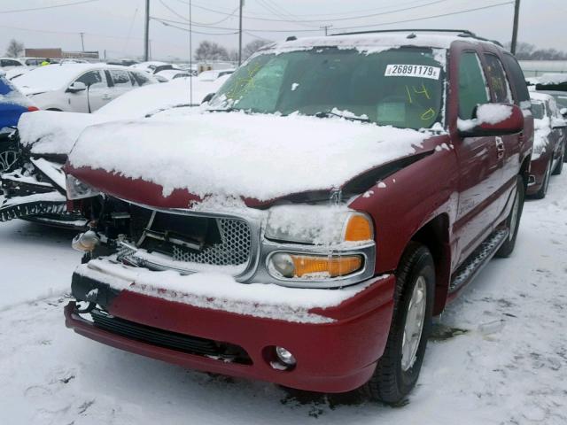 1GKEK63U94J134933 - 2004 GMC YUKON DENA MAROON photo 2