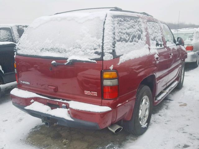 1GKEK63U94J134933 - 2004 GMC YUKON DENA MAROON photo 4