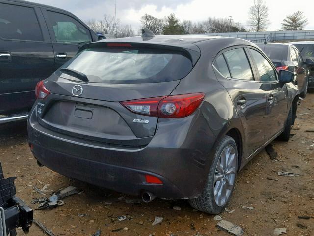 JM1BM1L32F1230800 - 2015 MAZDA 3 TOURING GRAY photo 4