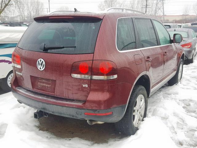 WVGBE77L48D050368 - 2008 VOLKSWAGEN TOUAREG 2 RED photo 4