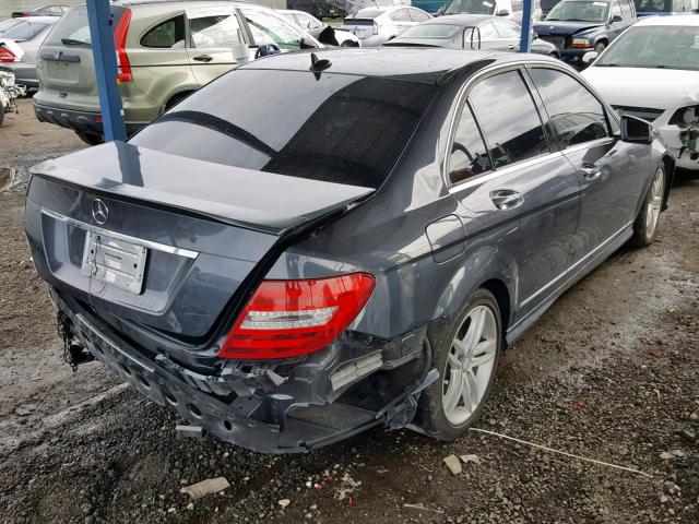 WDDGF4HB3ER315457 - 2014 MERCEDES-BENZ C 250 GRAY photo 4