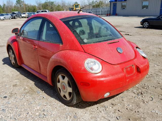 3VWDD21CXYM453526 - 2000 VOLKSWAGEN NEW BEETLE Qırmızı foto 3