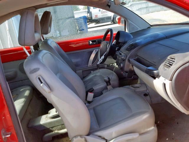 3VWDD21CXYM453526 - 2000 VOLKSWAGEN NEW BEETLE Qırmızı foto 5