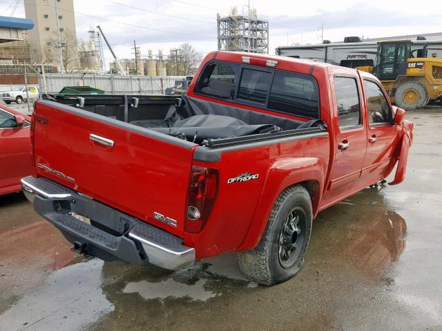 1GTH5PFE7C8138771 - 2012 GMC CANYON SLE RED photo 4