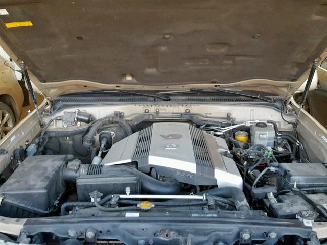 JTEHT05J142065764 - 2004 TOYOTA LAND CRUIS TAN photo 7