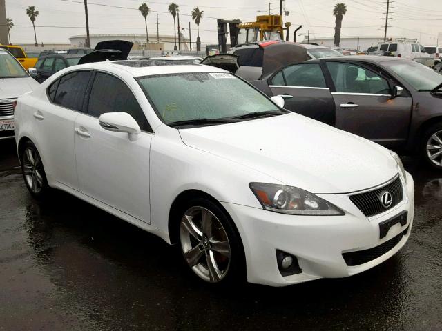 JTHBF5C28D5193071 - 2013 LEXUS IS 250 WHITE photo 1