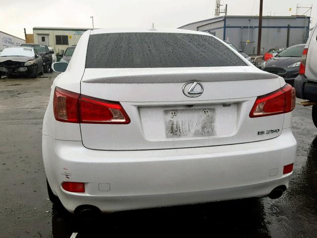 JTHBF5C28D5193071 - 2013 LEXUS IS 250 WHITE photo 9