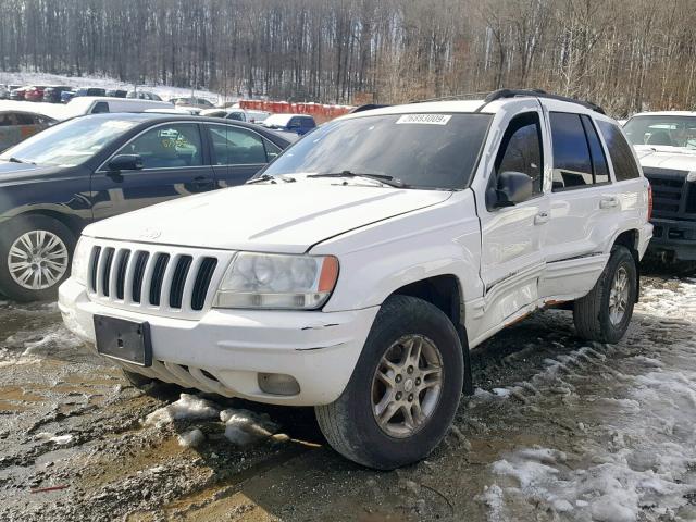 1J4GW58N0YC294336 - 2000 JEEP GRAND CHER WHITE photo 2