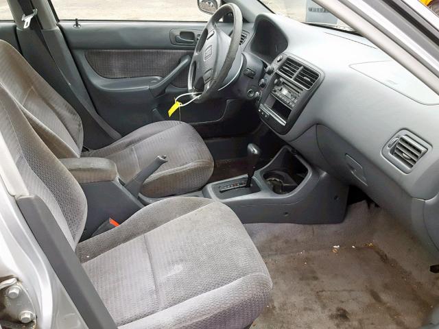 2HGEJ6611XH529700 - 1999 HONDA CIVIC BASE SILVER photo 5