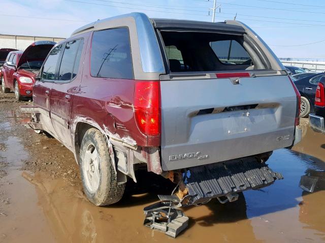 1GKET12S846179199 - 2004 GMC ENVOY XUV MAROON photo 3