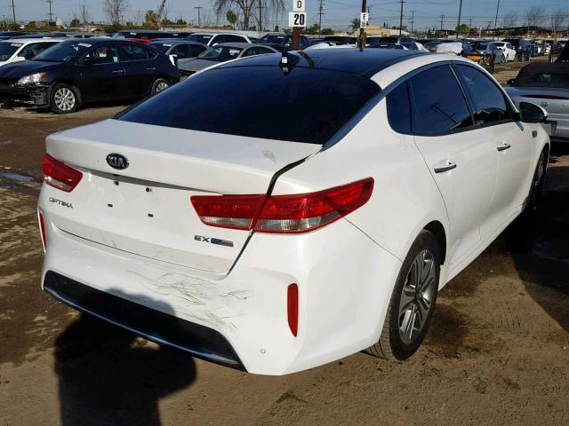 KNAGV4LD6J5022950 - 2018 KIA OPTIMA PLU WHITE photo 4