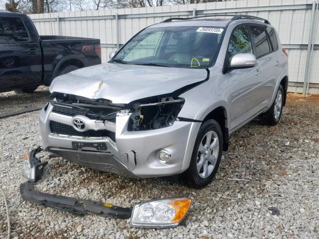 2T3DF4DV1BW128677 - 2011 TOYOTA RAV4 LIMIT SILVER photo 2