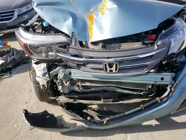 2HKRM3H7XEH547155 - 2014 HONDA CR-V EXL GREEN photo 9