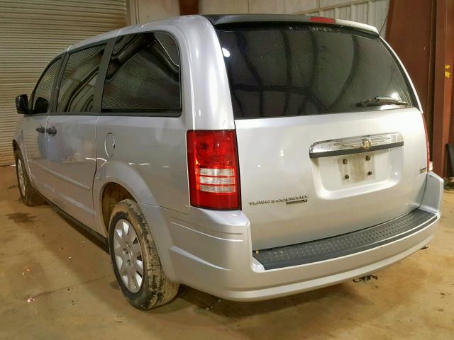 2A8HR44H58R727614 - 2008 CHRYSLER TOWN & COU SILVER photo 3