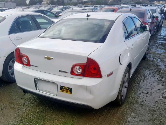 1G1ZF57549F115286 - 2009 CHEVROLET MALIBU HYB WHITE photo 4