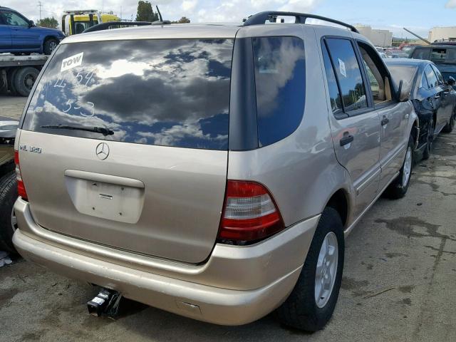 4JGAB54E81A279450 - 2001 MERCEDES-BENZ ML 320 BEIGE photo 4